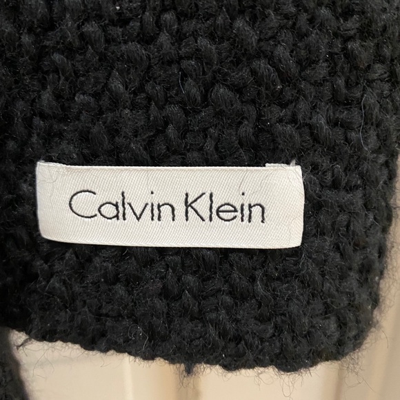 ❣️HP❣️Calvin Klein wool black boucle hooded coat - Picture 8 of 11